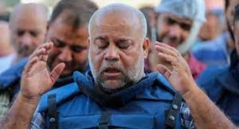 دفـن شهداء عائلته صباحا..وائل الدحدوح يعود لتغطية الأحداث في غزة